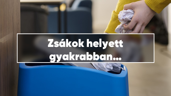 Zsákok helyett gyakrabban ürülő szelektív kukák